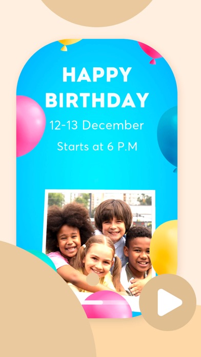 Screenshot #1 pour Cartes animées d'anniversaire