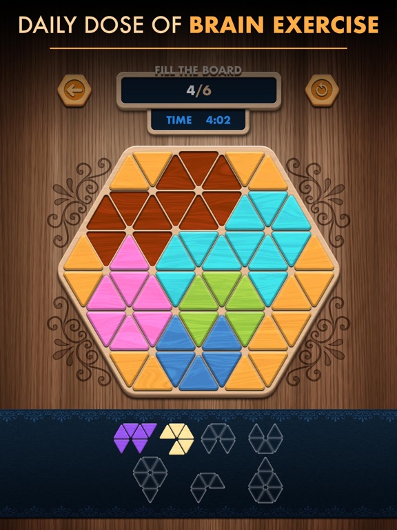 Screenshot #4 pour Woody Poly Block Hexa Triangle