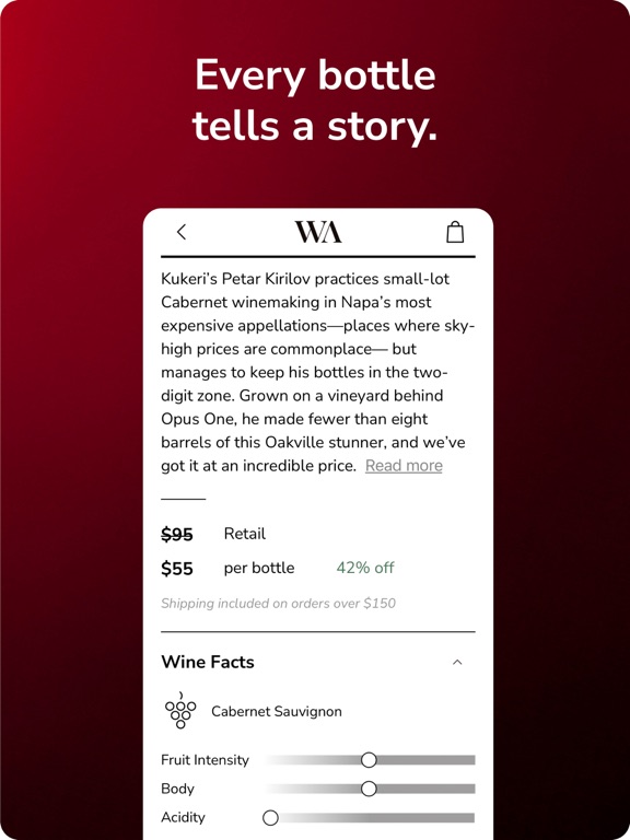 Wine Access iPad screenshot 5 - Food & Drink app