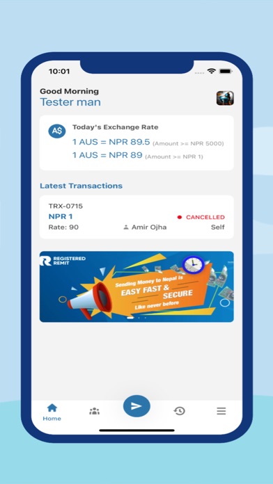 Registered Remit Australia Screenshot