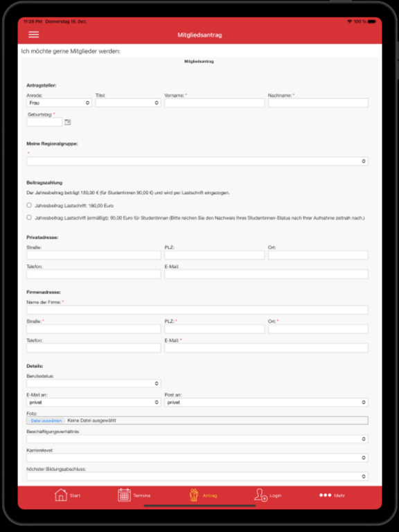 App screenshot