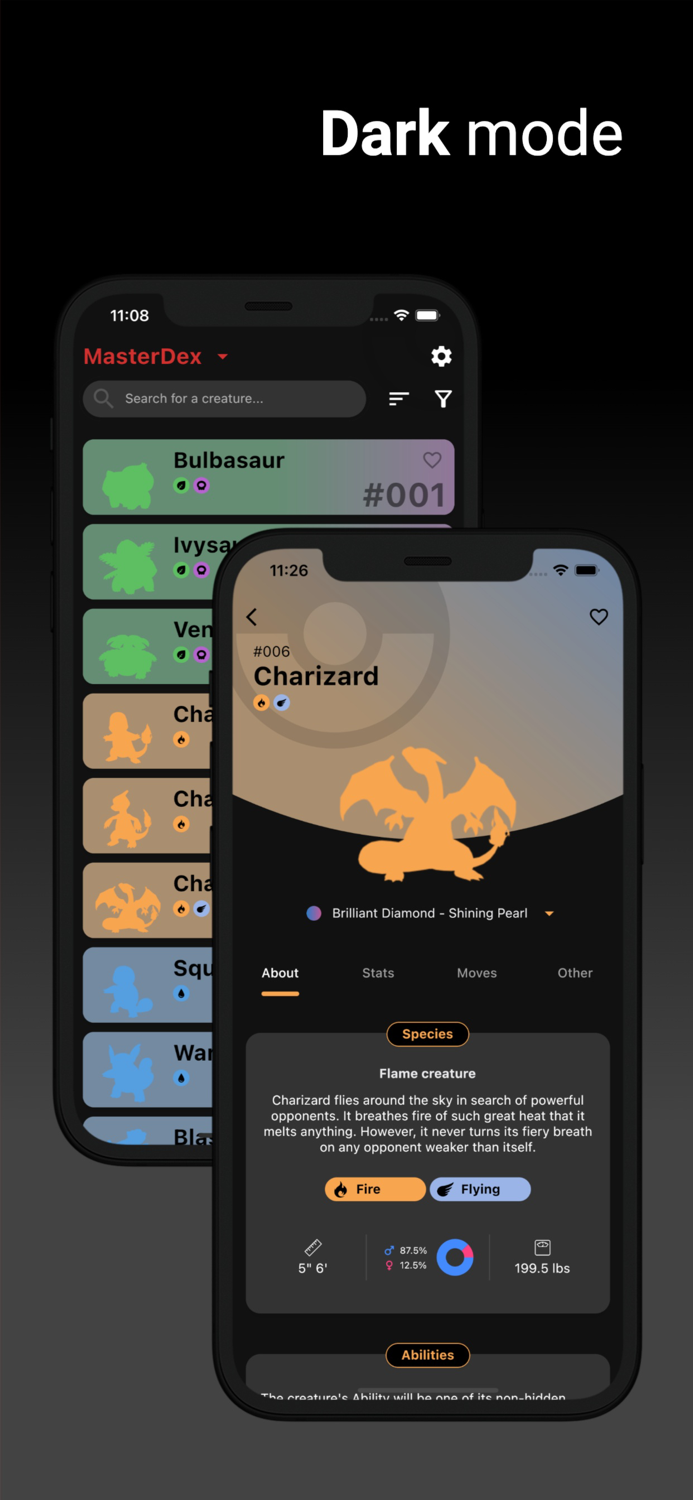 MasterDex - complete pokedex