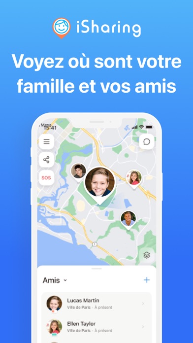 Screenshot #1 pour iSharing - Localiser Mes Amis