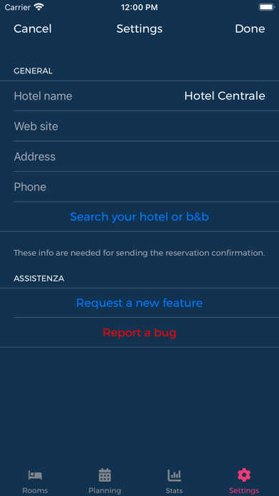 MOLE - hotel B&B manager Screenshot