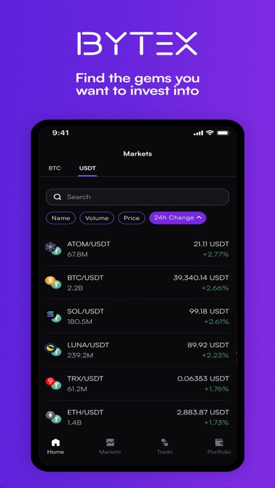 Bytex - Trade, Borrow & Earn Screenshot