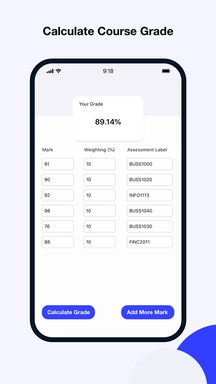 Grademy - Uni Grade Calculator