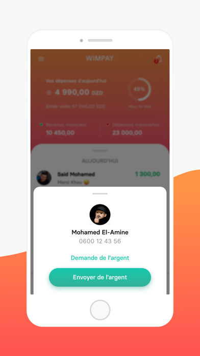 WIMPAY AL SALAM BANK Screenshot