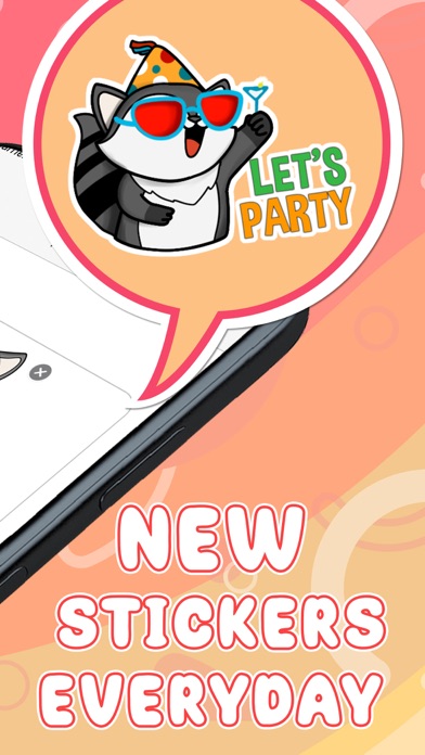 Cute Racoon Emoji Screenshot