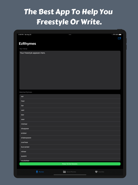 Screenshot #4 pour EzRhymes