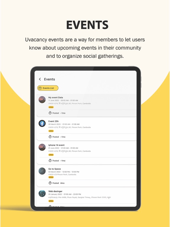 Uvacancy iPad screenshot 4 - Social Networking app
