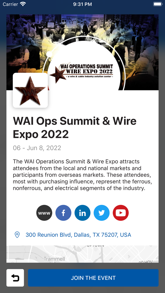 Wire Association Intl Events