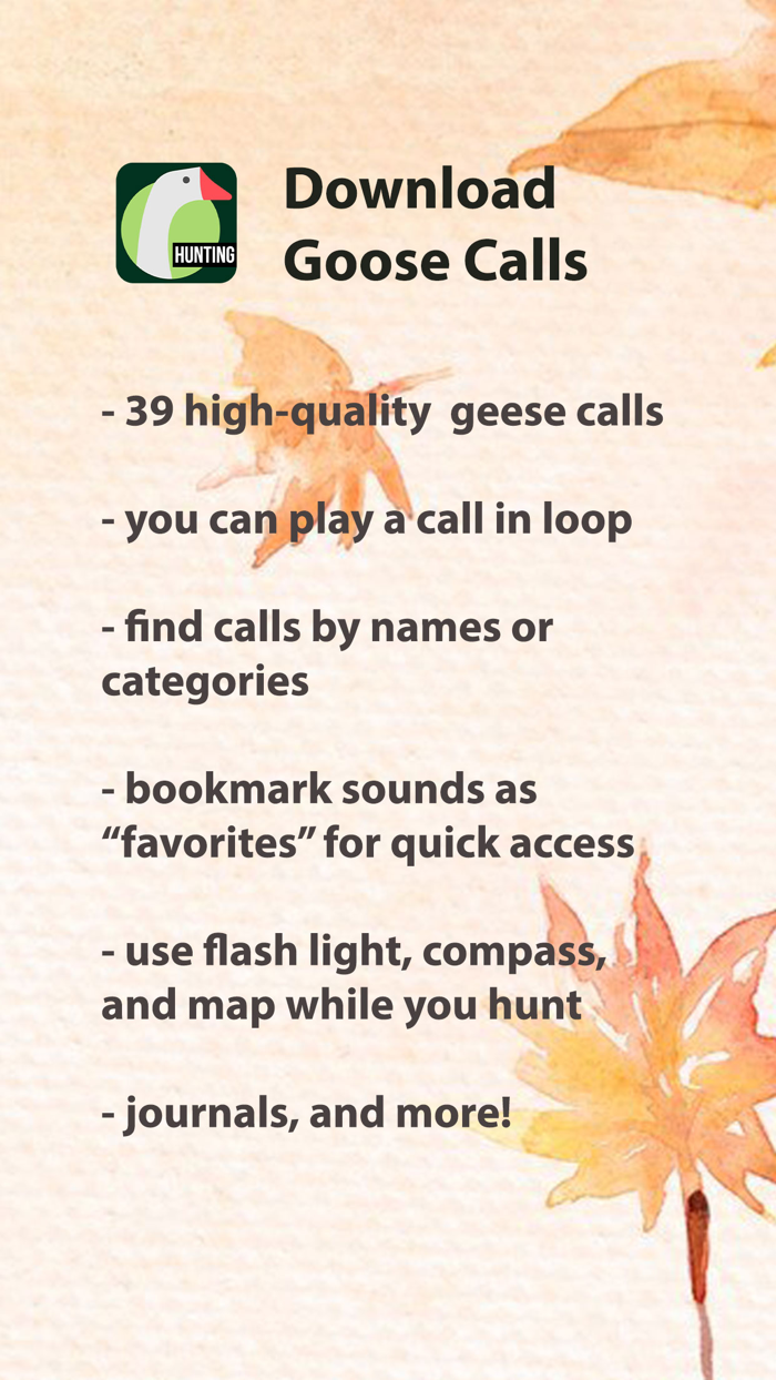 Hunting Calls for Goose