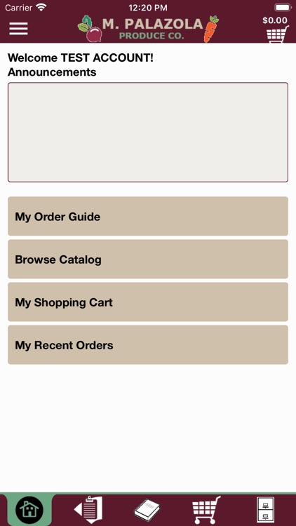 M Palazola Mobile Ordering