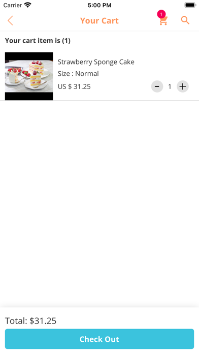 Online Bakery Shop Screenshot