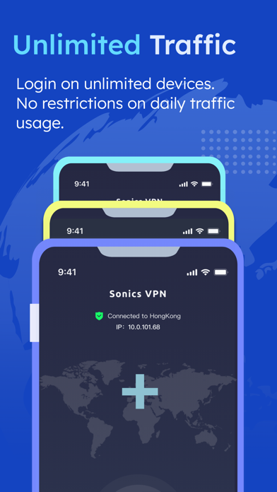 Sonics VPN: Fast & Private Screenshot