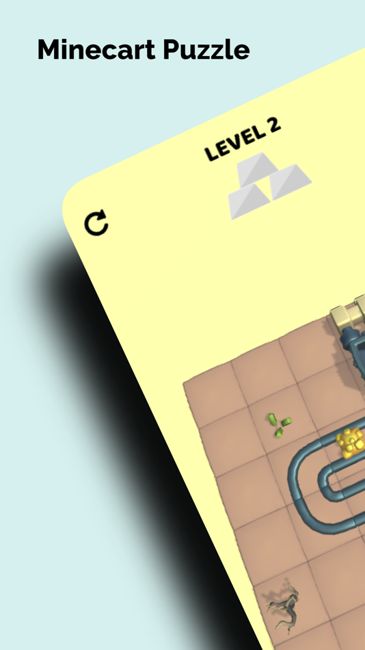 #1. Minecart Puzzle (iOS) Podle: Antonis Panoris