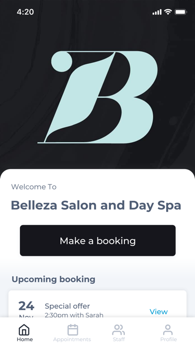 Belleza Salon and Day Spa Screenshot