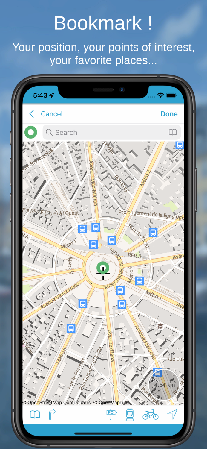 Paris on Foot  Offline Map