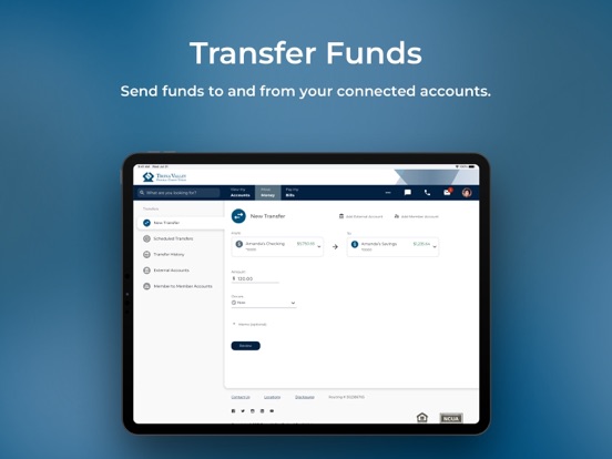 Trona Valley Mobile Banking iPad screenshot 5 - Finance app