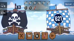 pirate plunder: place value iphone screenshot 2