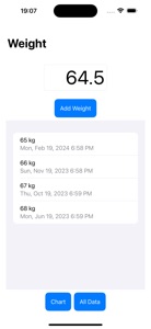 Weight - Body mass screenshot #1 for iPhone