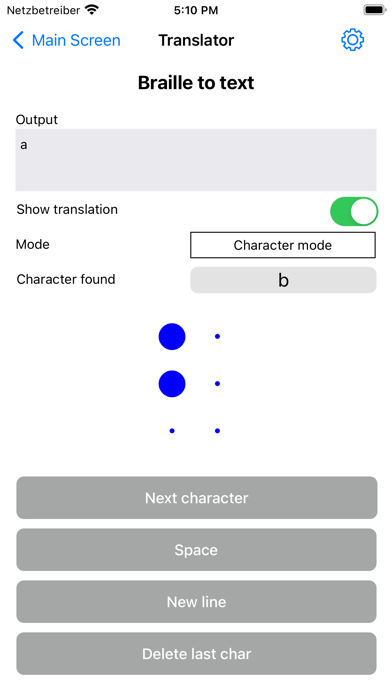 Braille Trainer Screenshot