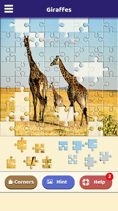 Giraffe Love Puzzle Screenshot