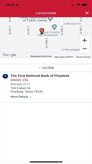 First Texas National Bank Screenshot