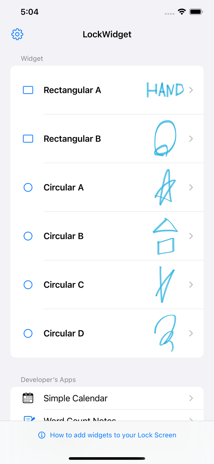 Lock Widget - Drawing Launcher