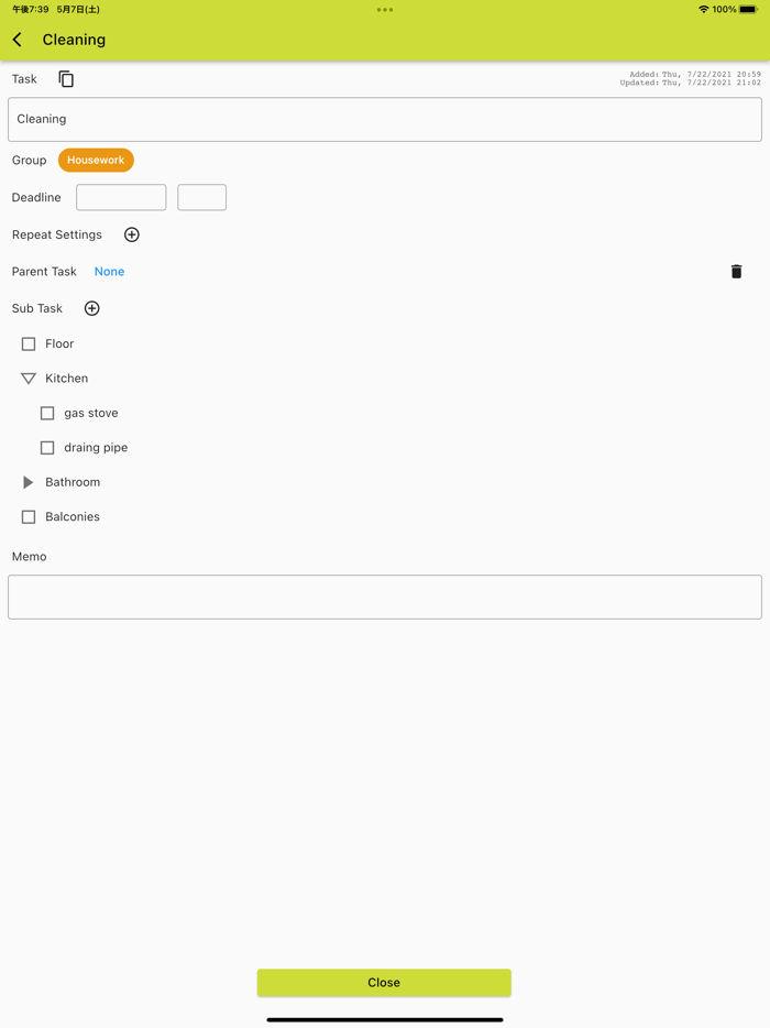 Hierarchical To-do List