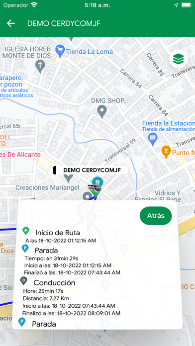 CERDYCOMJF GPS Screenshot