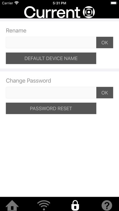 Current White Screenshot