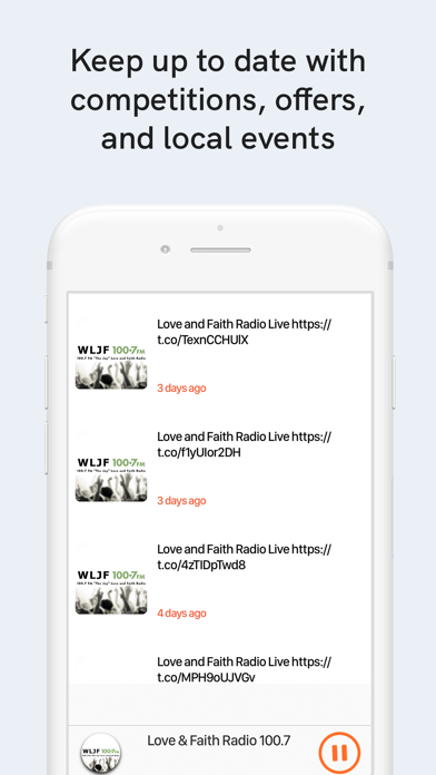 Love and Faith Radio 100.7 Screenshot