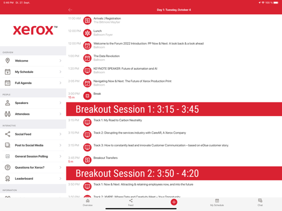 Screenshot #5 pour Xerox Event Center