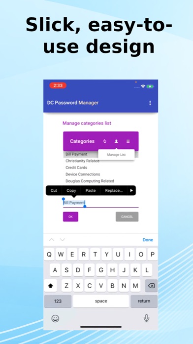 DC Password Manager Screenshot
