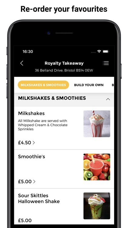 Royalty Takeaway App