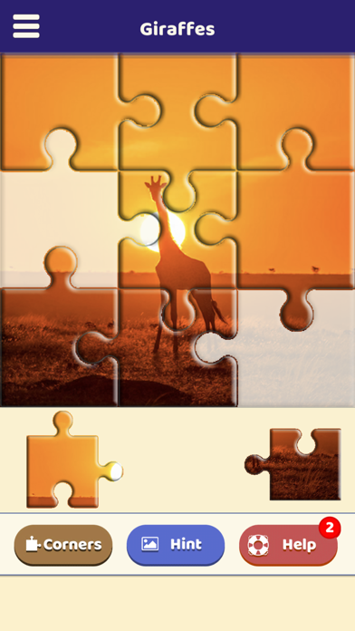 Giraffe Love Puzzle Screenshot