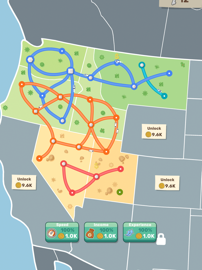 State Railroad Train Game