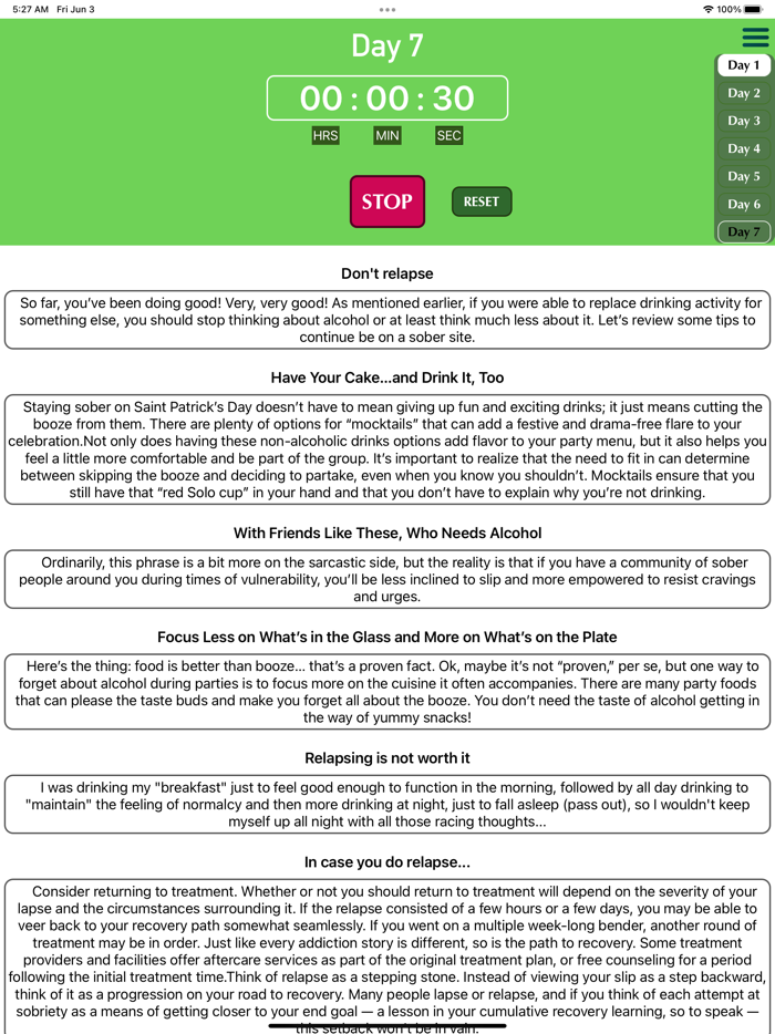 Quit Drinking - 7 Days Guide