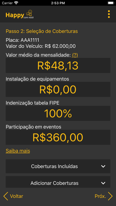 Happy Proteção Veicular Screenshot