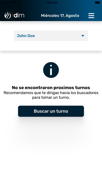 DIM SALUD Turnos y Resultados Screenshot