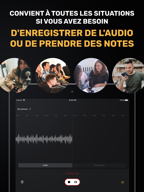 Screenshot #4 pour Voice Memo: Dictaphone, Notes