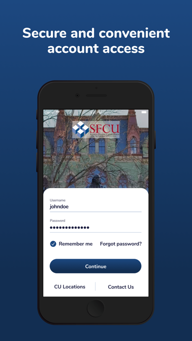 UPenn SFCU Mobile Banking Screenshot
