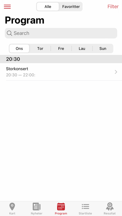 Landsfestivalen 2024 Screenshot