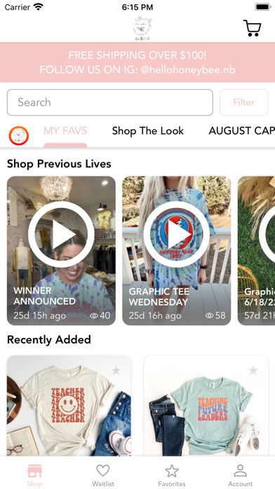 Shop Honeybee Boutique Screenshot