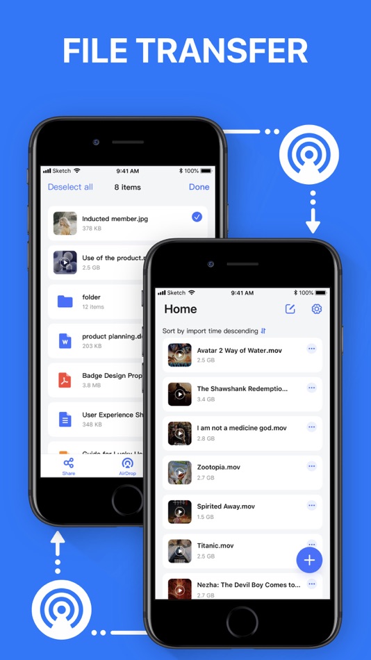 #3. Air Transfer - File Transfer . (iOS) 由: 文忠 许