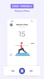 yoga workout : wall pilates iphone screenshot 2