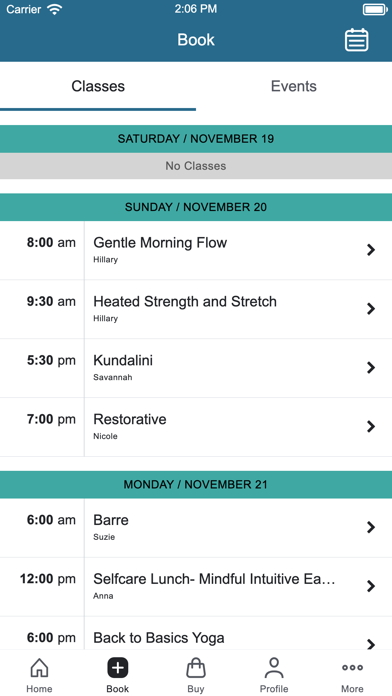 Yoga Wellness Connection Screenshot