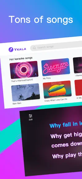 Game screenshot Karaoke singing apps - Ykara mod apk