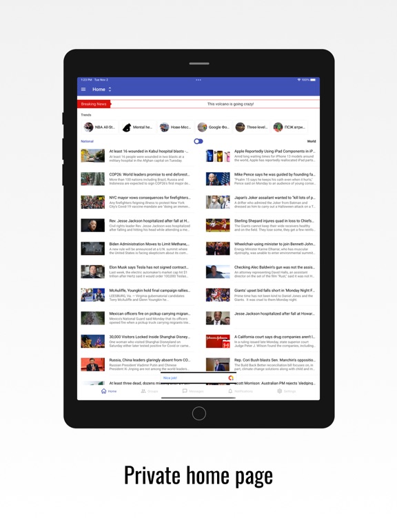 Screade iPad screenshot 1 - Social Networking app